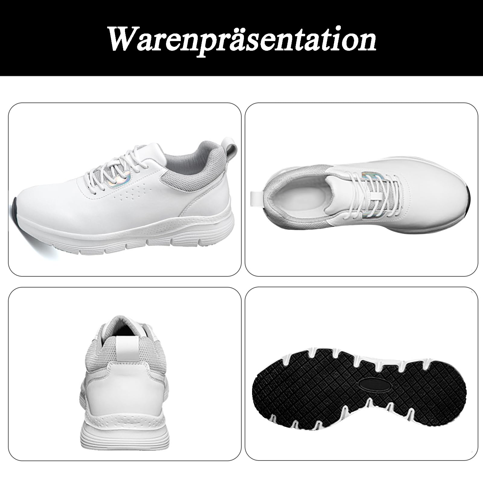 Chaussures de Travail Antidérapantes pour Hommes et Femmes - Baskets de Restauration et Cuisine