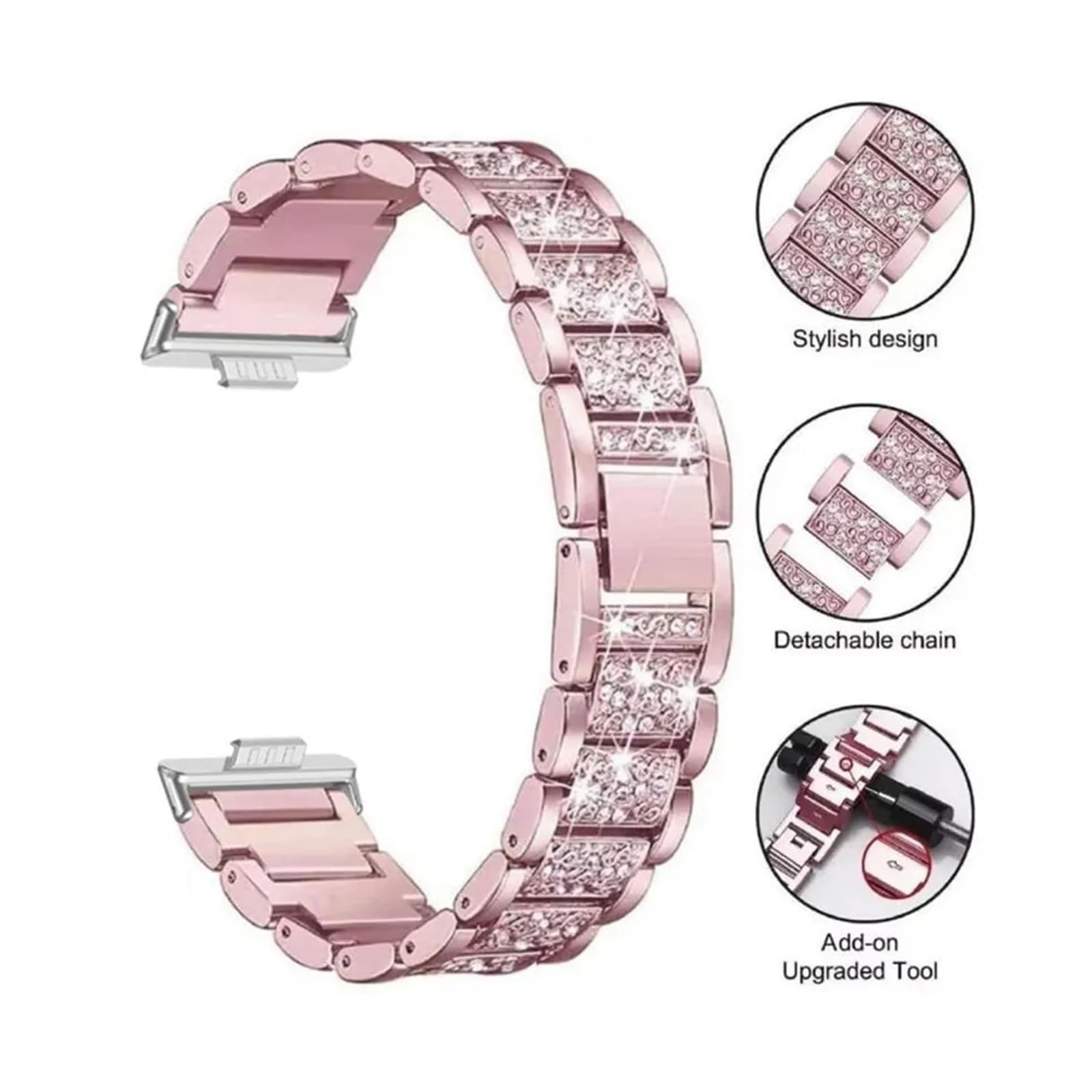 For Huawei Watch Fit 5 4 3 4Pro 5Pro damska metalowa bransoletka nadgarstek