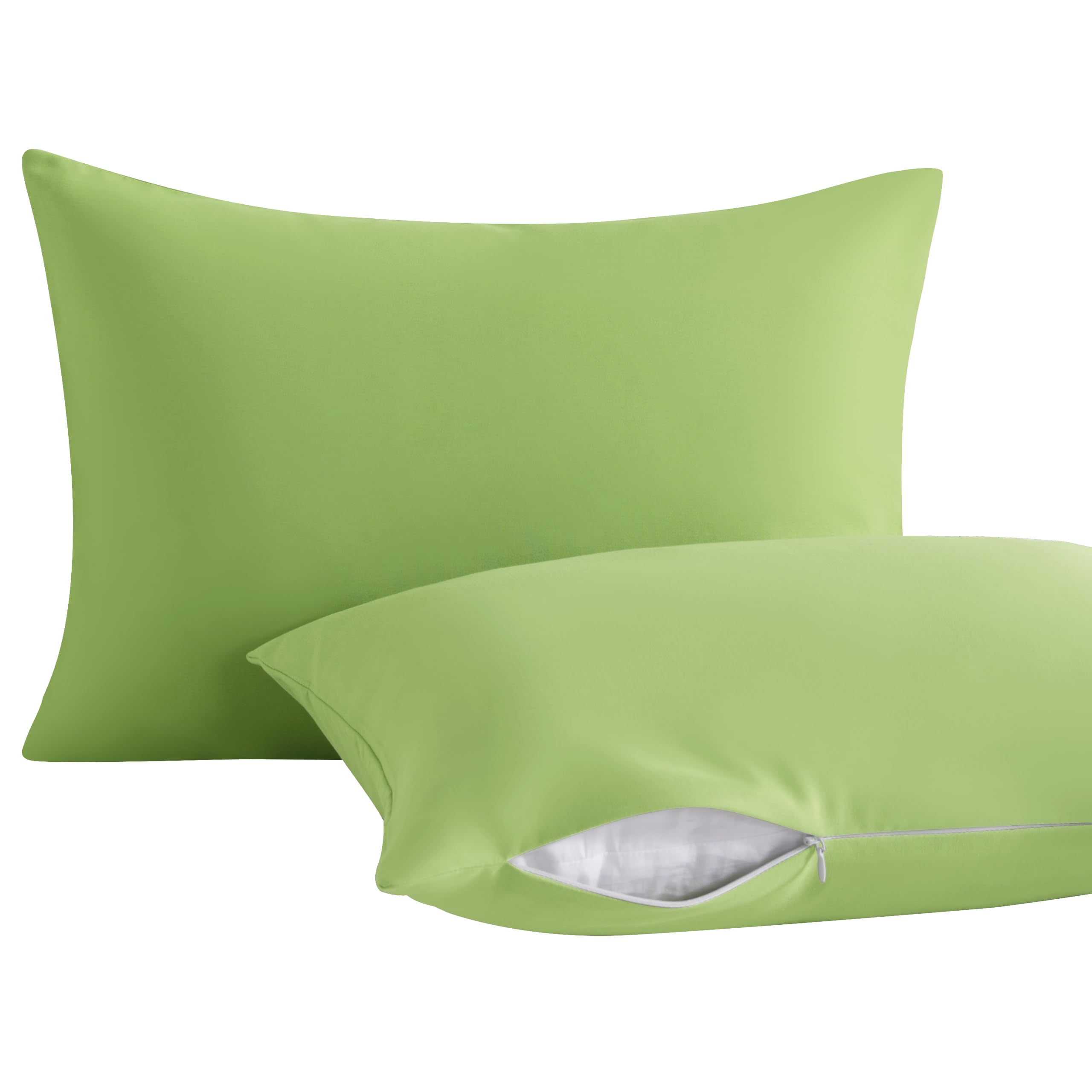 NTBAY Toddler Pillows with Pillowcases Set, 4 Piece 13 x 18, Green