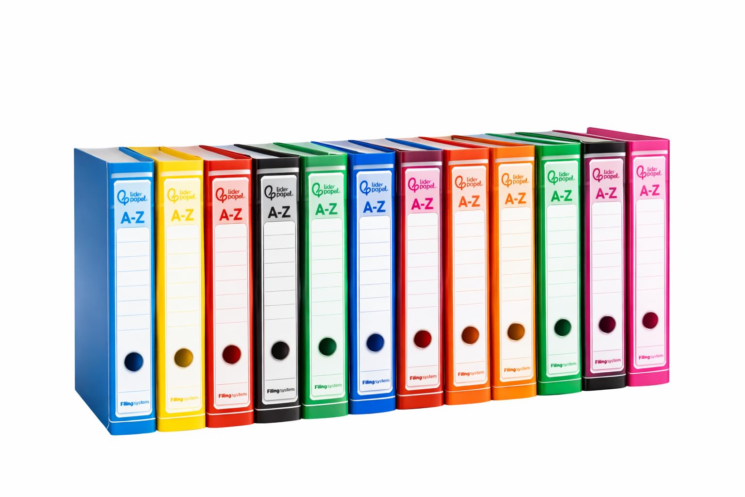 Archivador A4 2 Anillas con Caja – Pack 12 Profesional Oficina | Alta Capacidad para Gestorías y Empresas – OFFICEPAPER