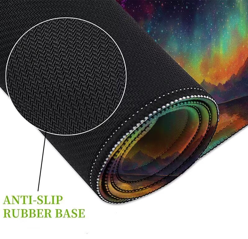 Mouse pad XXL imperméable avec base en caoutchouc antidérapante