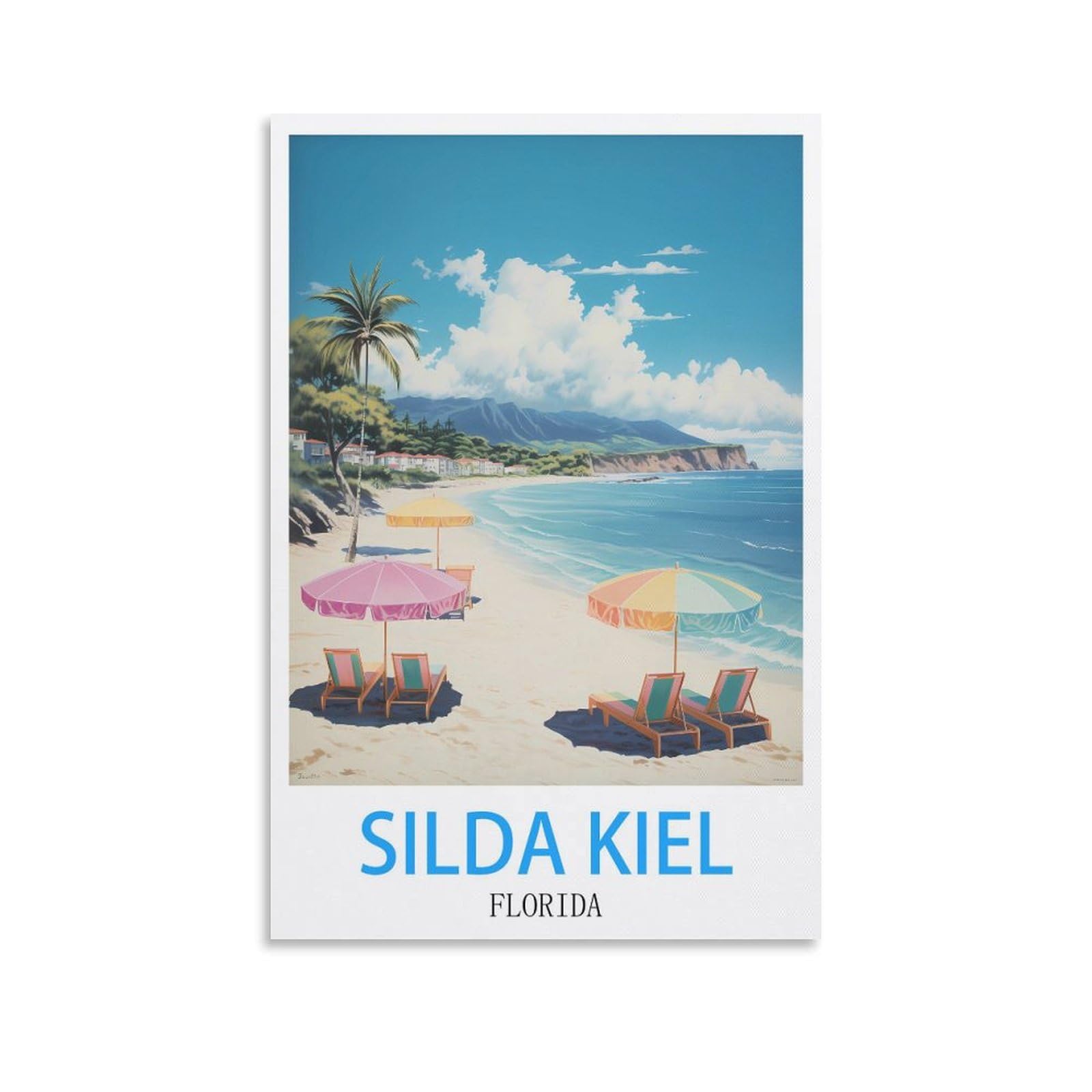 Metal Tin Sign,Silda Kiel Floridas,Vintage Bar Club Cave Home Kitchen Rustic Wall Art Decor Funny Sign 15x30cm
