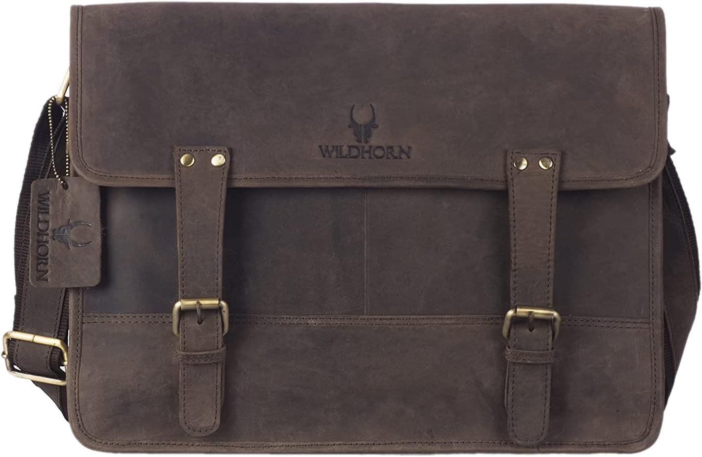 WildHorn 100 % Genuine Leather (15 inch) Laptop Messenger Bag