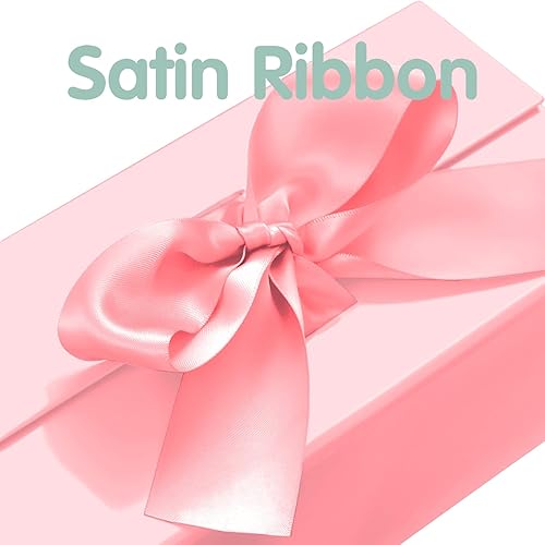 Miniatura 4 de HAPPY POTATO Caja de regalo para regalos con cinta de 9 x 6.5 x 3.8 pulgadas, caja de regalo rosa con tapa, caja de propuesta de dama de honor (rosa