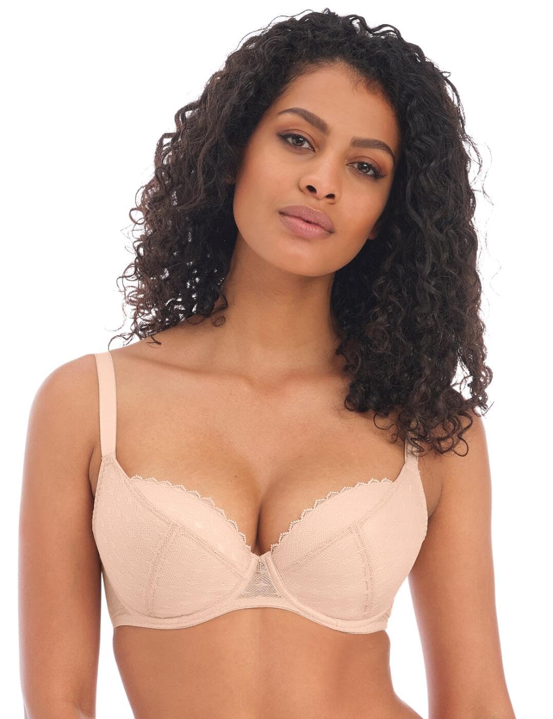 Freya Signature Padded Plunge Bra Natural Beige Beige 30FF