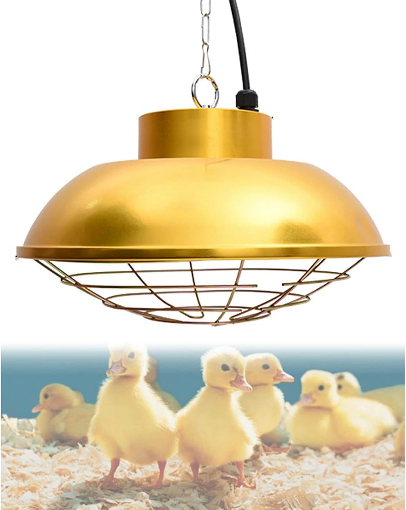 Lampada di Calore per Cuccioli di Pulcino, Lampada da Riscaldamento A Infrarossi per Agnelli, Lampada di Calore per Pollame con Tubo Alogeno ~/