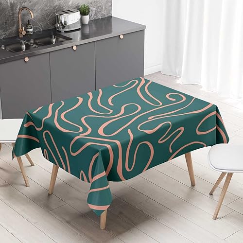 Mantel rectangular multicolor para mesa de graffiti geométrico linepatio, mantel rectangular para fiestas de Navidad, 30 x 30 pulgadas