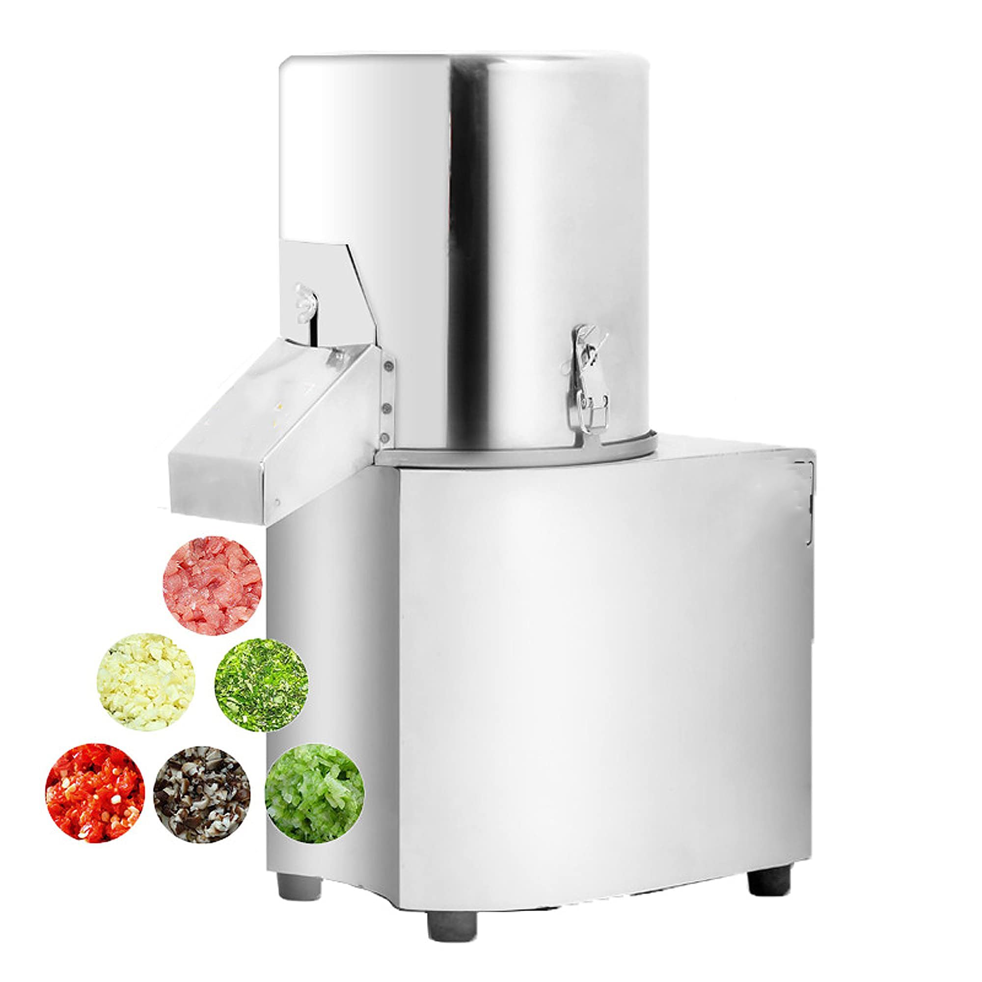 PEIXEN Cortadora automática de Carne y Verduras, cortadora de Carne eléctrica de Acero Inoxidable de 220 V/1500 W, Adecuada para familias, restaurantes, cantinas, etc. 200W