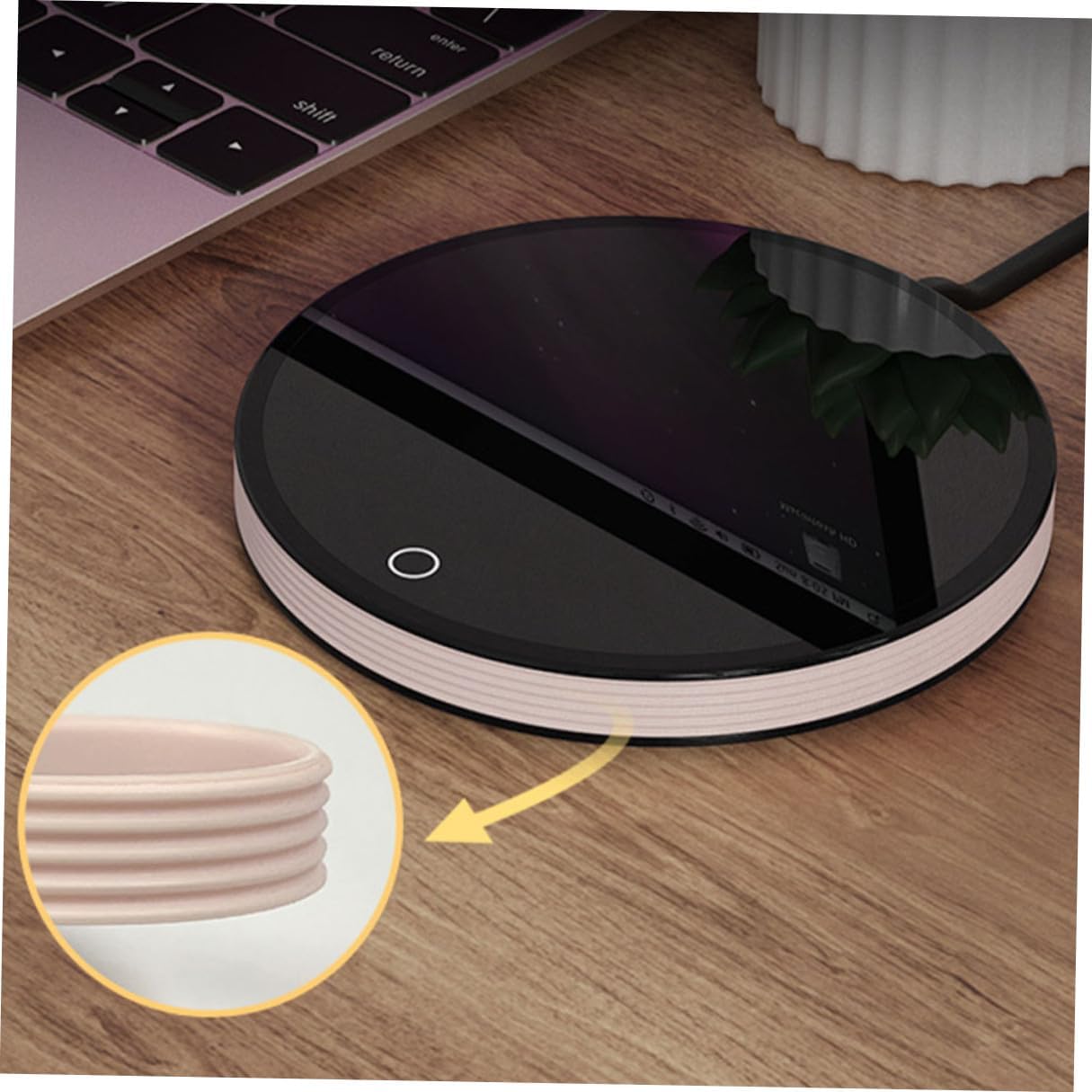 Delicate Electric Cup Warmer with Constant Temperature Control, Convenient Coffee Mug Heater for Office and Home Use, Ac110v Beverage Heating Pad for Desk and Kitchen
