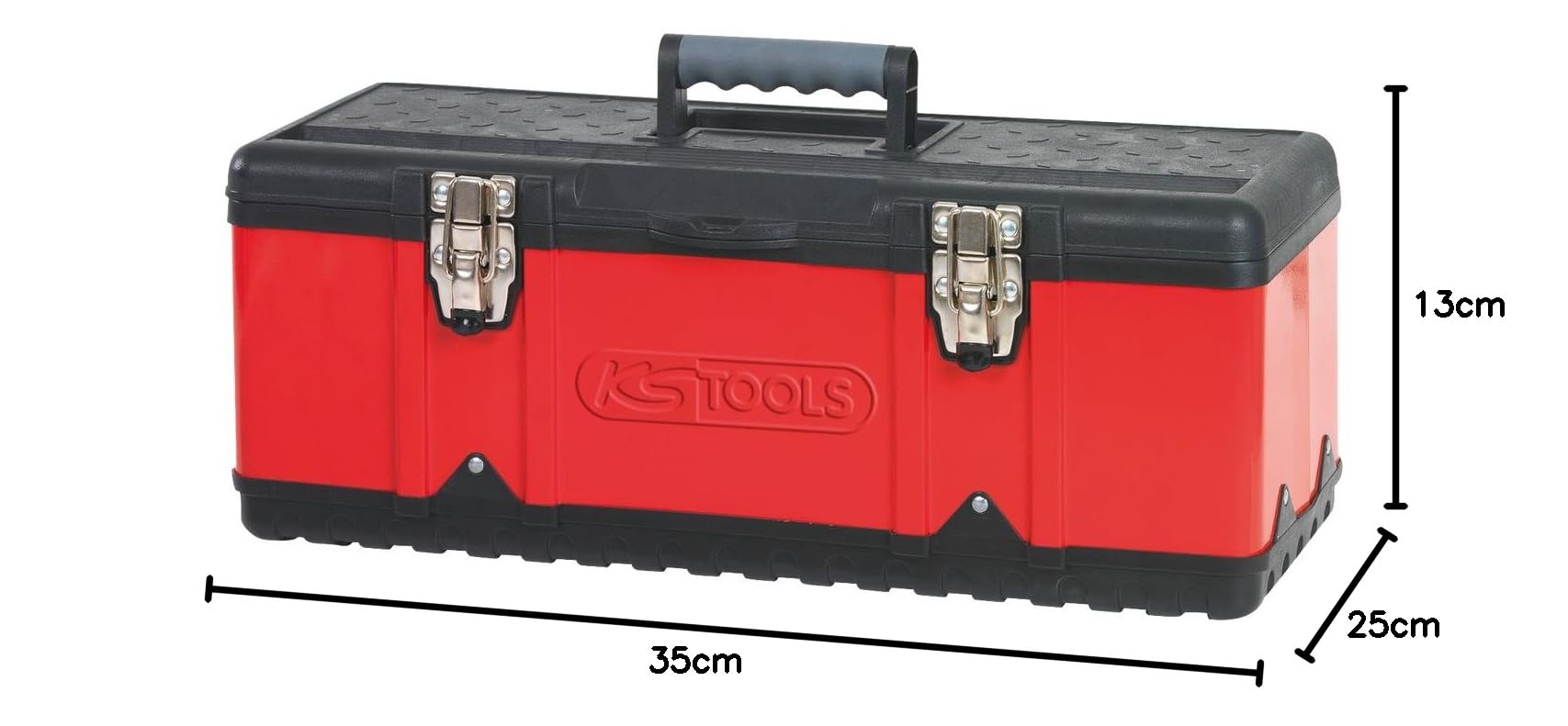 KS Tools 850.0345 Boîte à outils bi-matière 582x298x255 mm | Boîte à outils bi-matière 582x298x255 mm