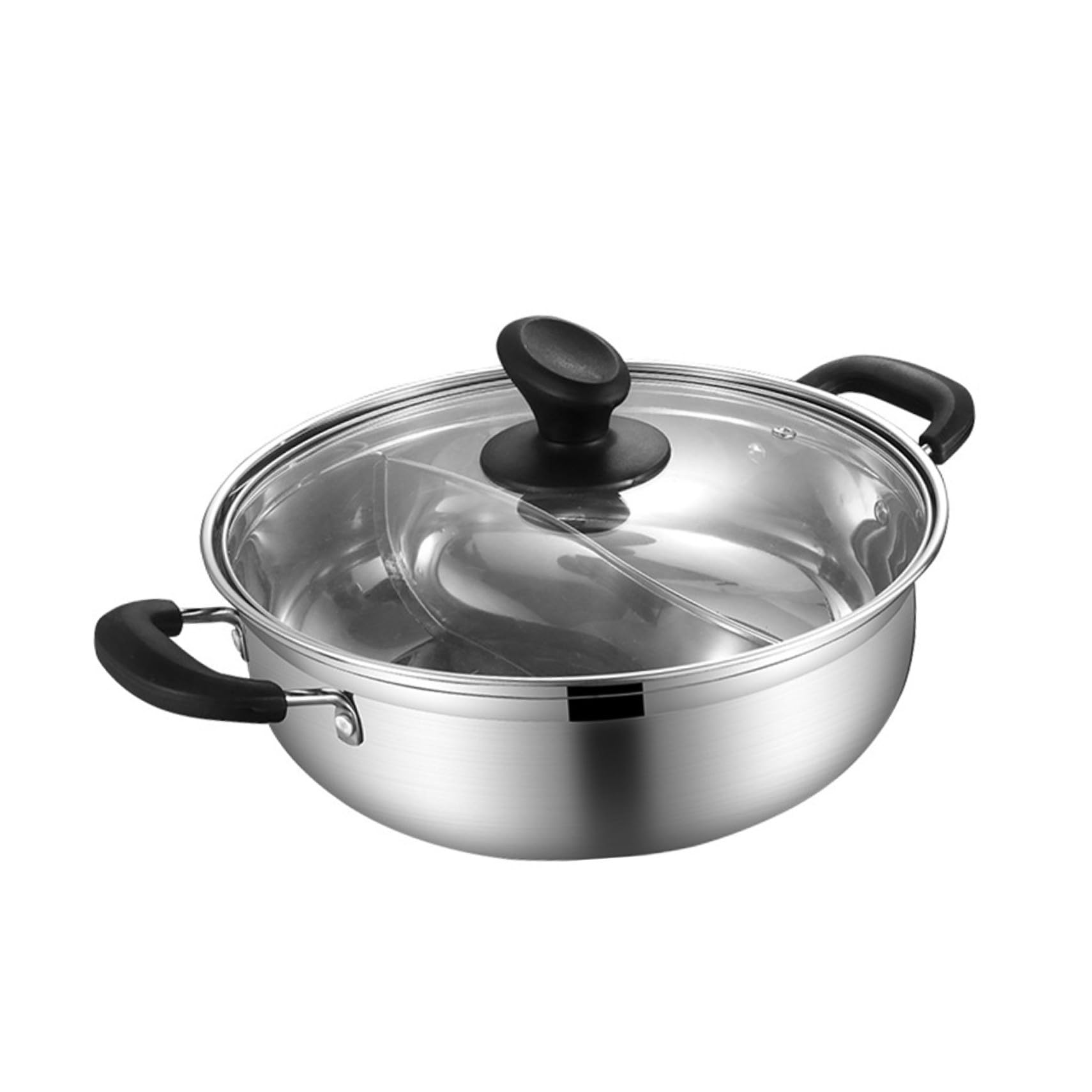 Marmite fondue chinoise DOITOOL 30 cm anti-mélange saveurs