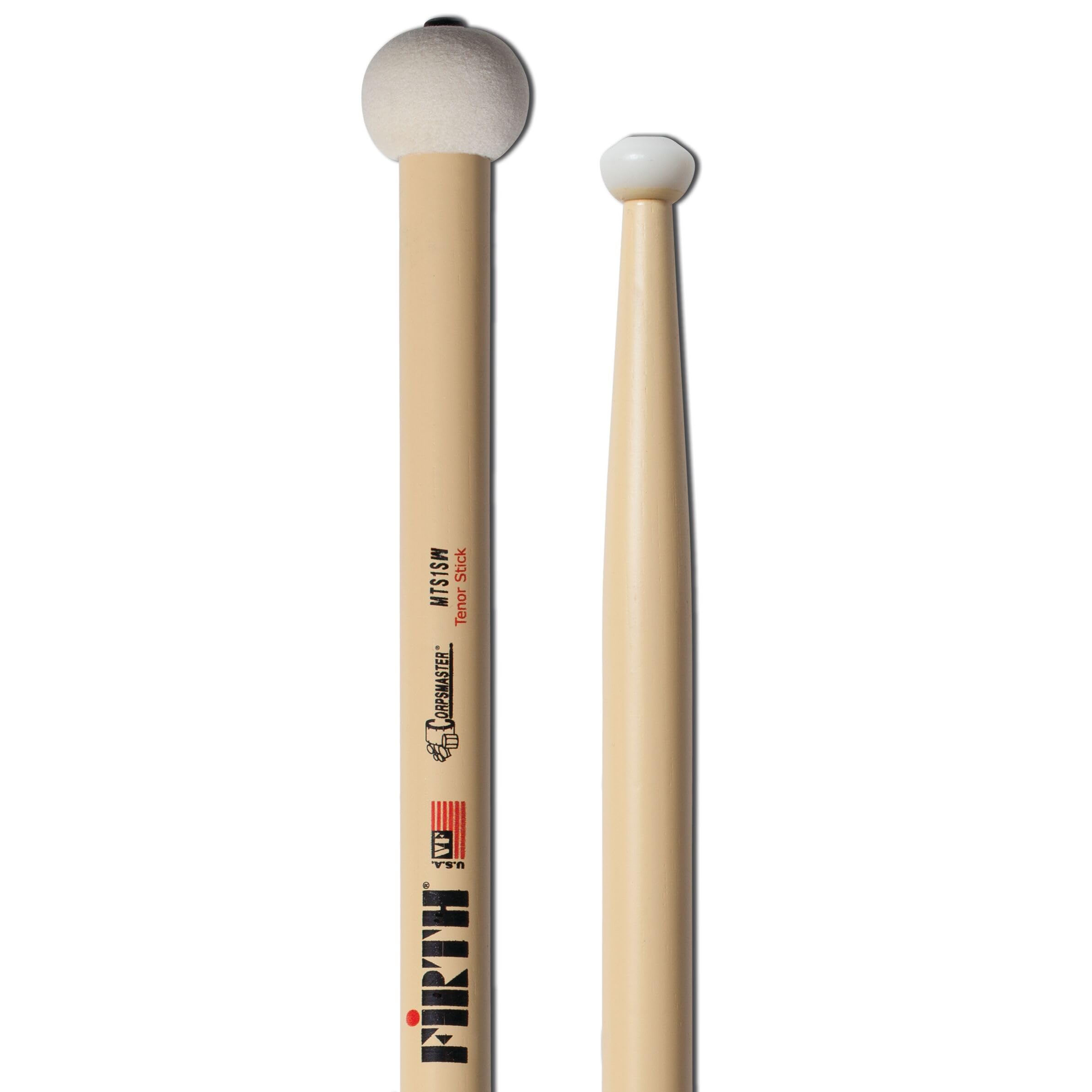VIC FIRTH MTS1SW Drum-Stick "5A American Classic-Serie, Hickory,Wood-Tip"