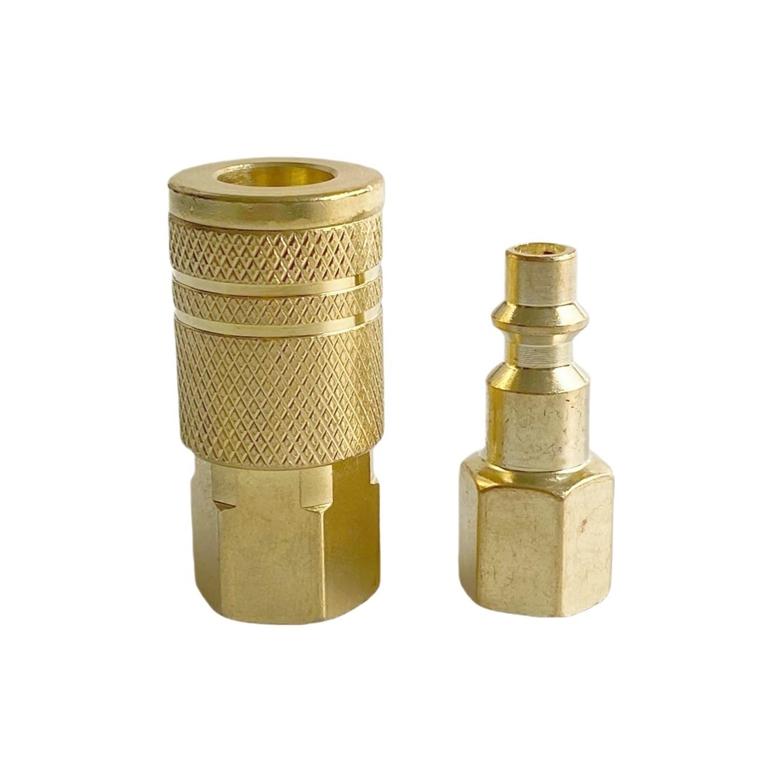 Padgcnor Women's One Color Air Line Connectors 1/4 Npt Air Hose Plug Coupler Thread Pneumatic Connector(Full Set)