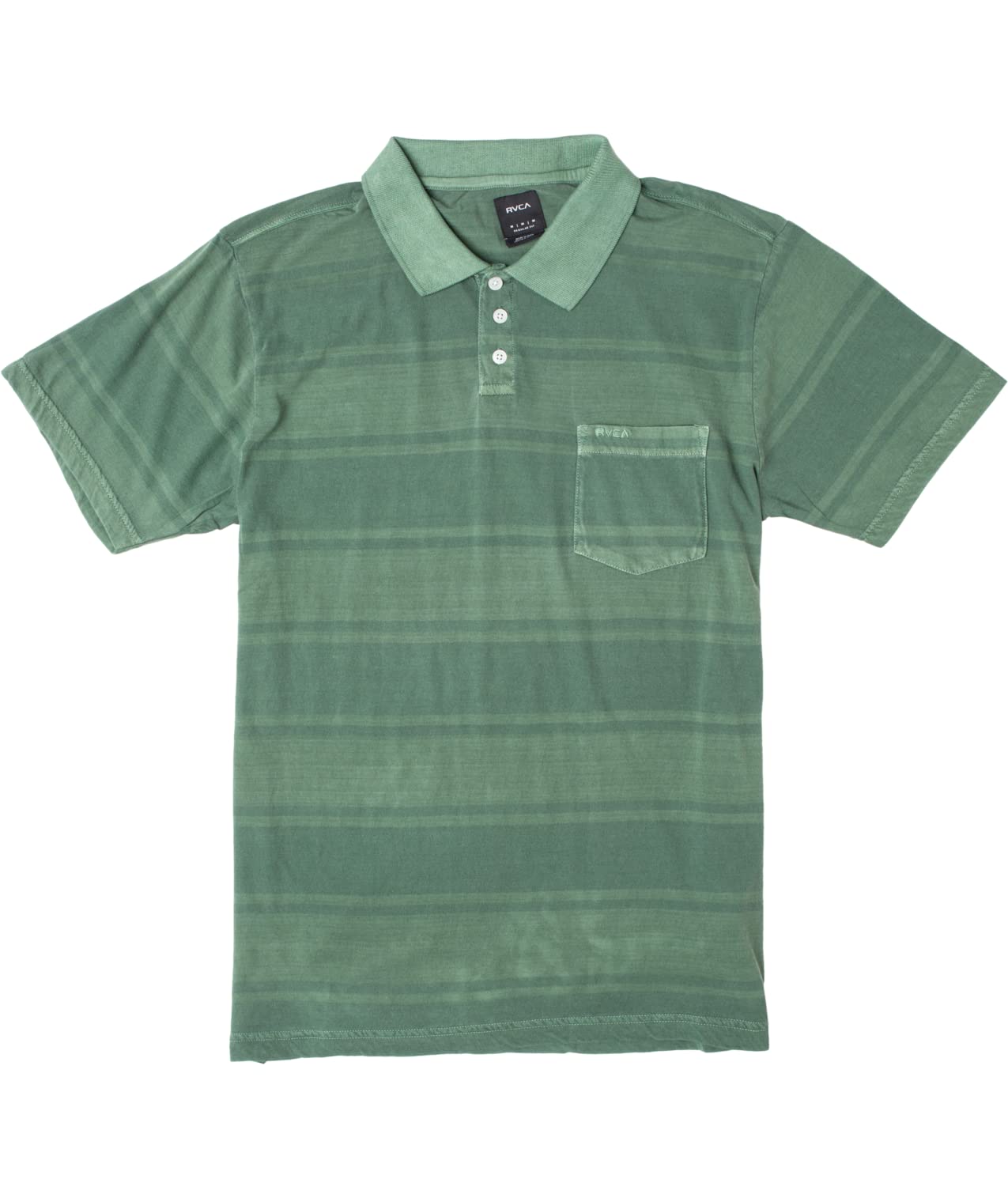 RVCA Camiseta de Cuello Redondo con Estampado de Punto Rojo para Hombre
