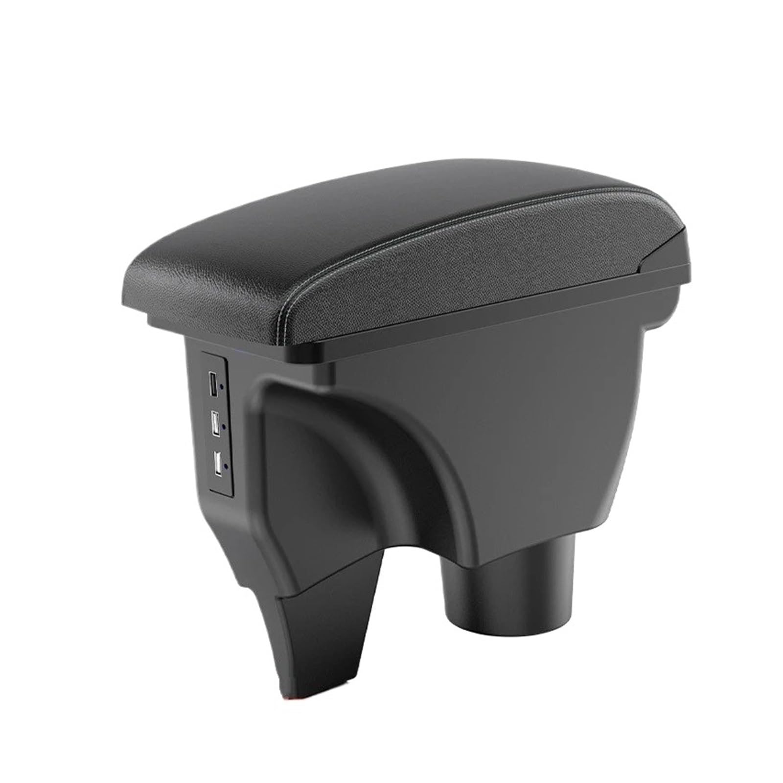 Hguvsjd Armrest Box For Toyota For Yaris For Vitz Armrest Accessories Interior Parts Details Storage Box Retrofit Car Armrests(B White line)