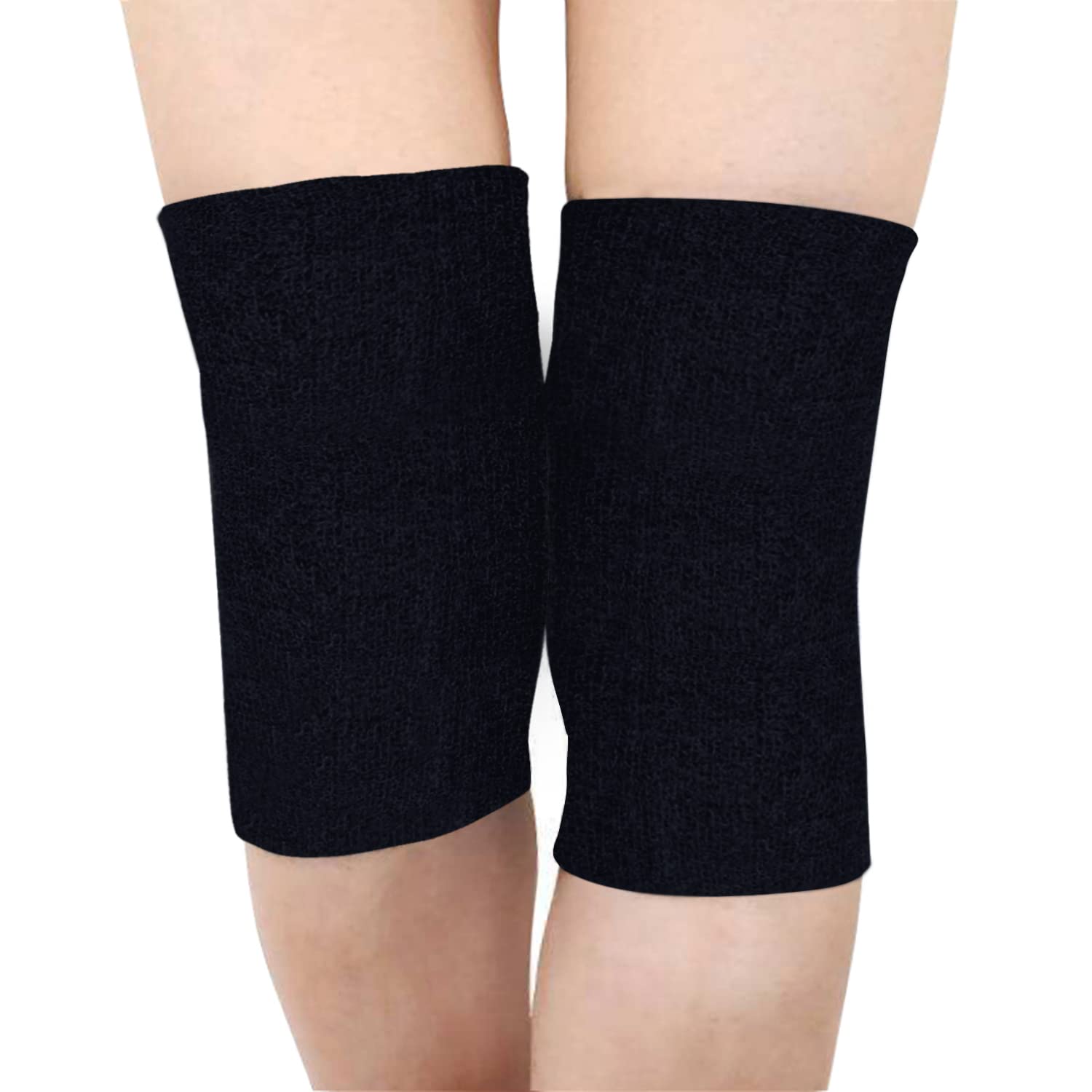 KING OF FLASH Knee Leg Warmers Thermal Sleeves Pads Dance Protection Breathable Soft Kneelet One Size Unisex Elastic Stretch Guard (1 Pair) โ image 1