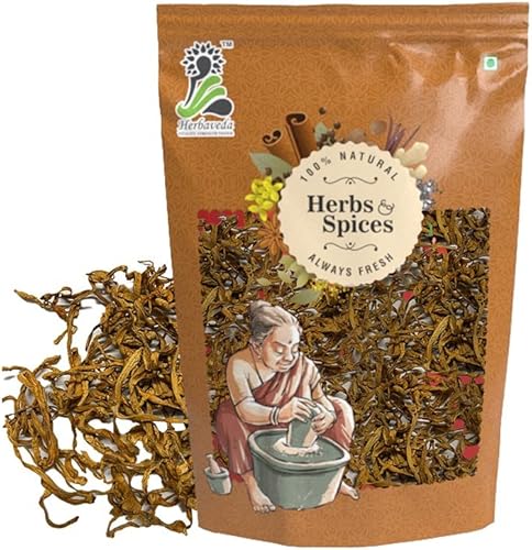 Herbaveda- Cordyceps Militaris entero 1.76 oz  Promueve la vitalidad  Aumenta la inmunidad