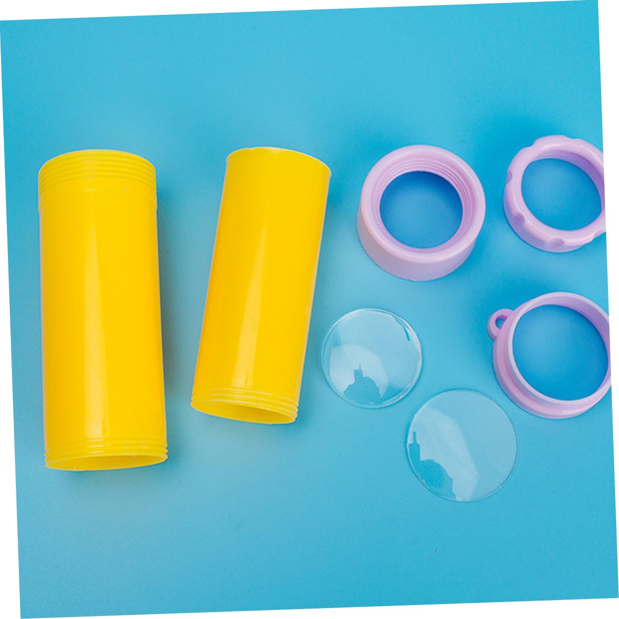 Yardwe Creative DIY Telescope for Fun Game Props for Birthday Engaging Outdoor Exploration Safe Construction Color Design Random Color