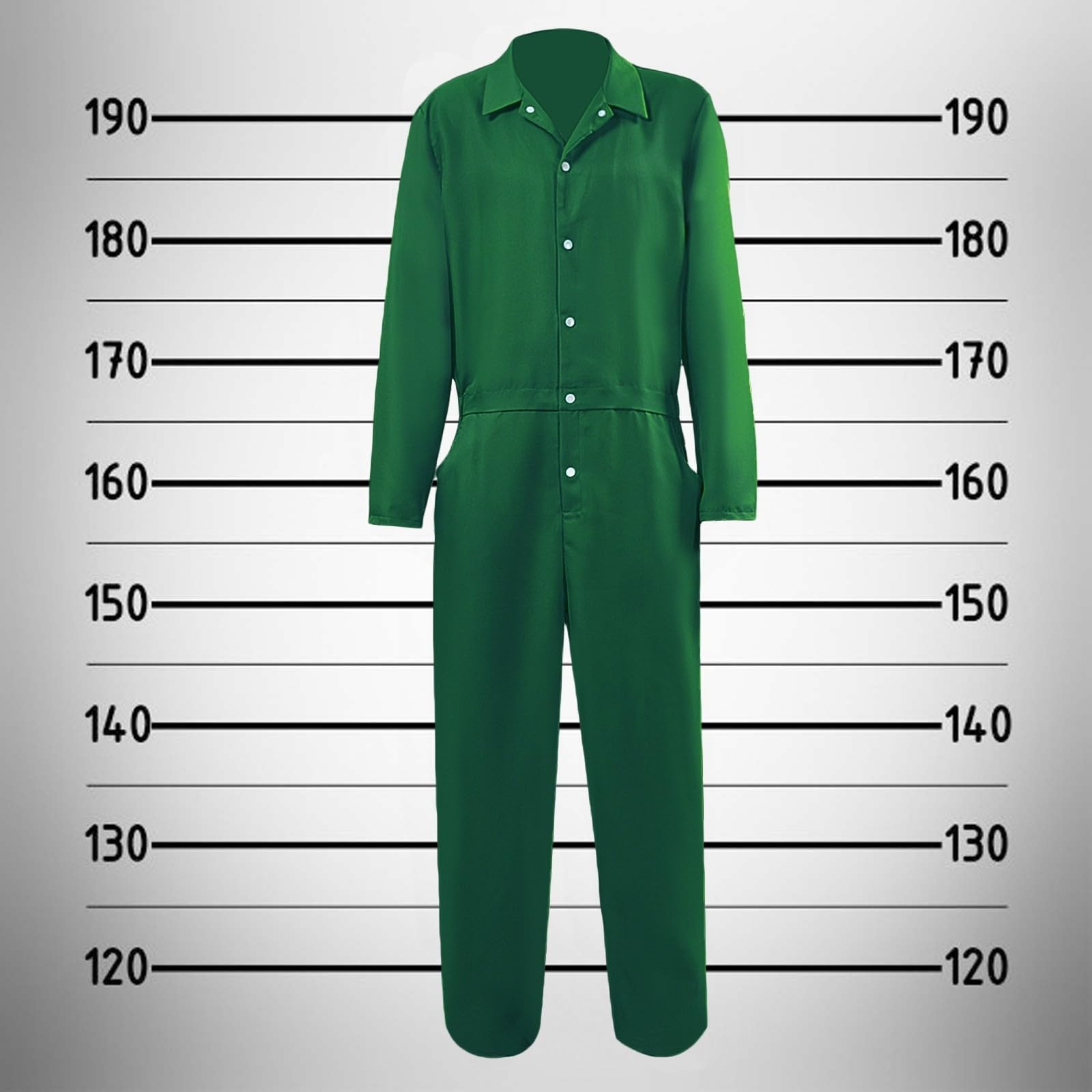 Adult Men's Orange Prison Jumpsuit - Image 2