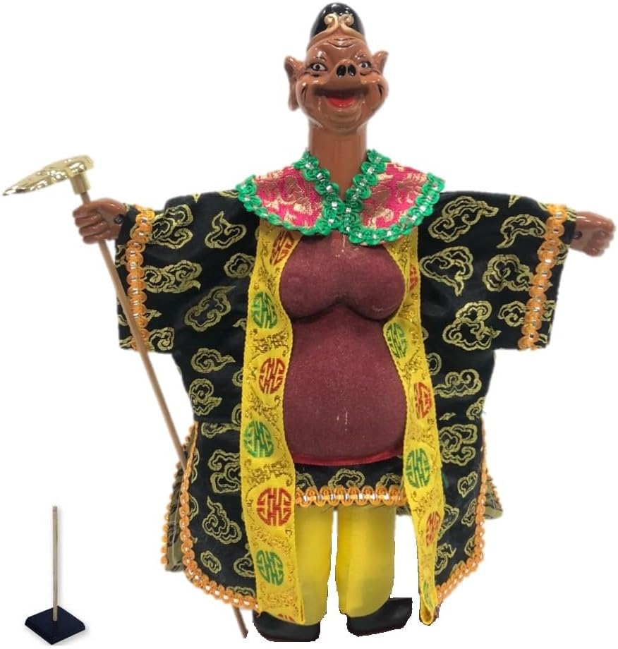 A-ONE Pigsy Hand Puppet Show Chinese Traditional Handicraft, Zhu Bajie Journey to The West Oriental Collectible Doll for Interior Doll for Room Décor U06