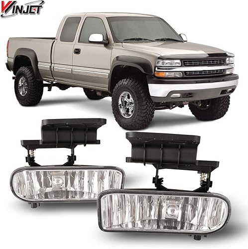 Miniatura 8 de Winjet Luces antiniebla compatibles con Chevy Suburban/Tahoe 2000 2001 2002 2003 2004 2005 2006 Silverado 1999-2002 luces antiniebla