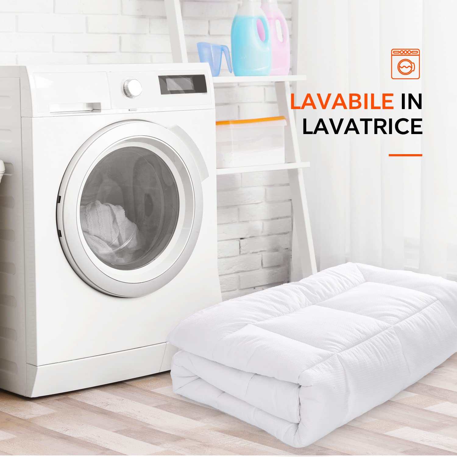 Sweetnight 6 cm Topper Materasso 140x190 Microfibra, Topper Materasso Singolo Extra-Morbido e Facile da Pulire, Supporto Rimovibile, Bianco