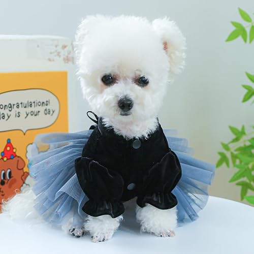 Miniatura 8 de Vestidos de princesa para perro, vestido para perro, falda de cachorro, vestidos tutú para cachorros, vestido de novia de encaje para perro, vestido