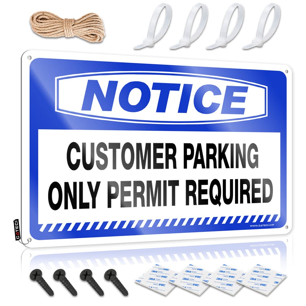 Fzfn Colour Decor Pretty Teenage Room Decor Home Decor - Notice Customer Parking Only Permit Required Sweet Rustic Style Artwork For Mancave(30X40cm)