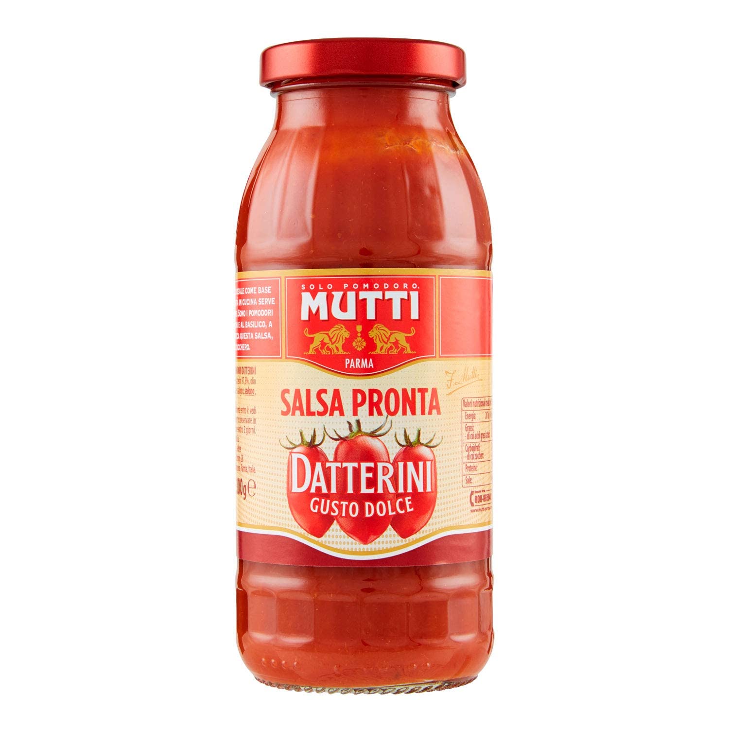 12x Mutti Salsa Pronta Pomodoro Datterini Italian Tomato Sauce for Pasta 300g Ready to Eat! 100% Italian