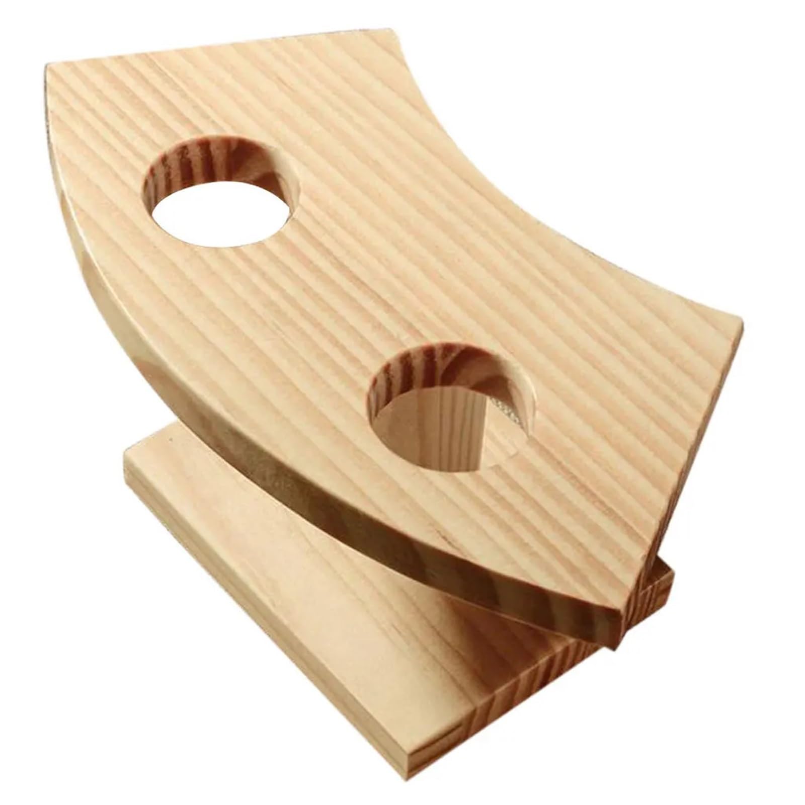 LSNNMU Ice Cream Cone Holder 2pcs Wooden Cone Holder Ice Cream Stand Sushi Display Rack Roll Food Hand Party Waffle For Cupcake Cones Popcorn Holders
