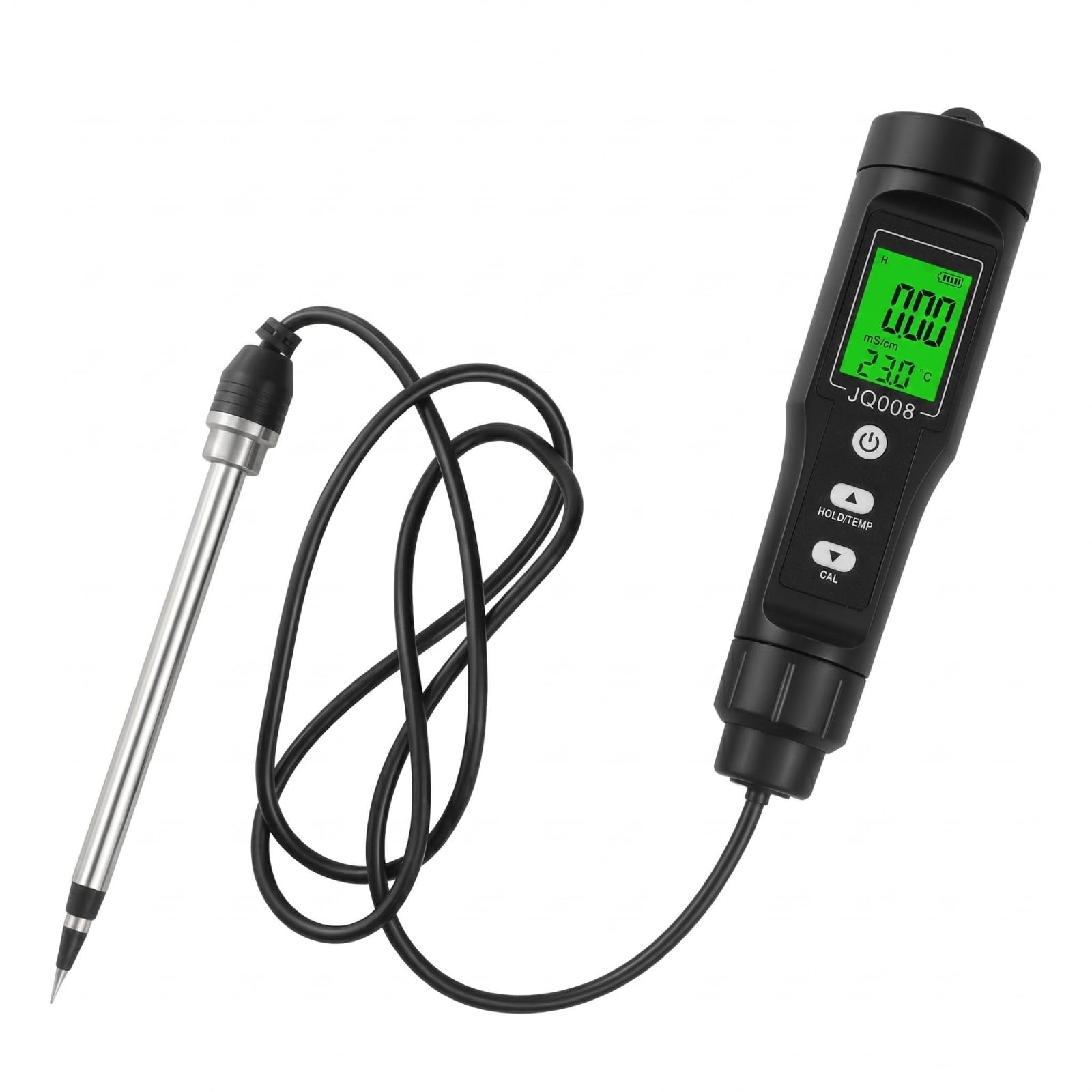 BNF®LCD Display 2-in-1 Soil EC Meter with Easy Calibration, Hanging Loop & 2m Extension Cord – Accurate Soil Electrical Conductivity Tester for Gardening-picture-10