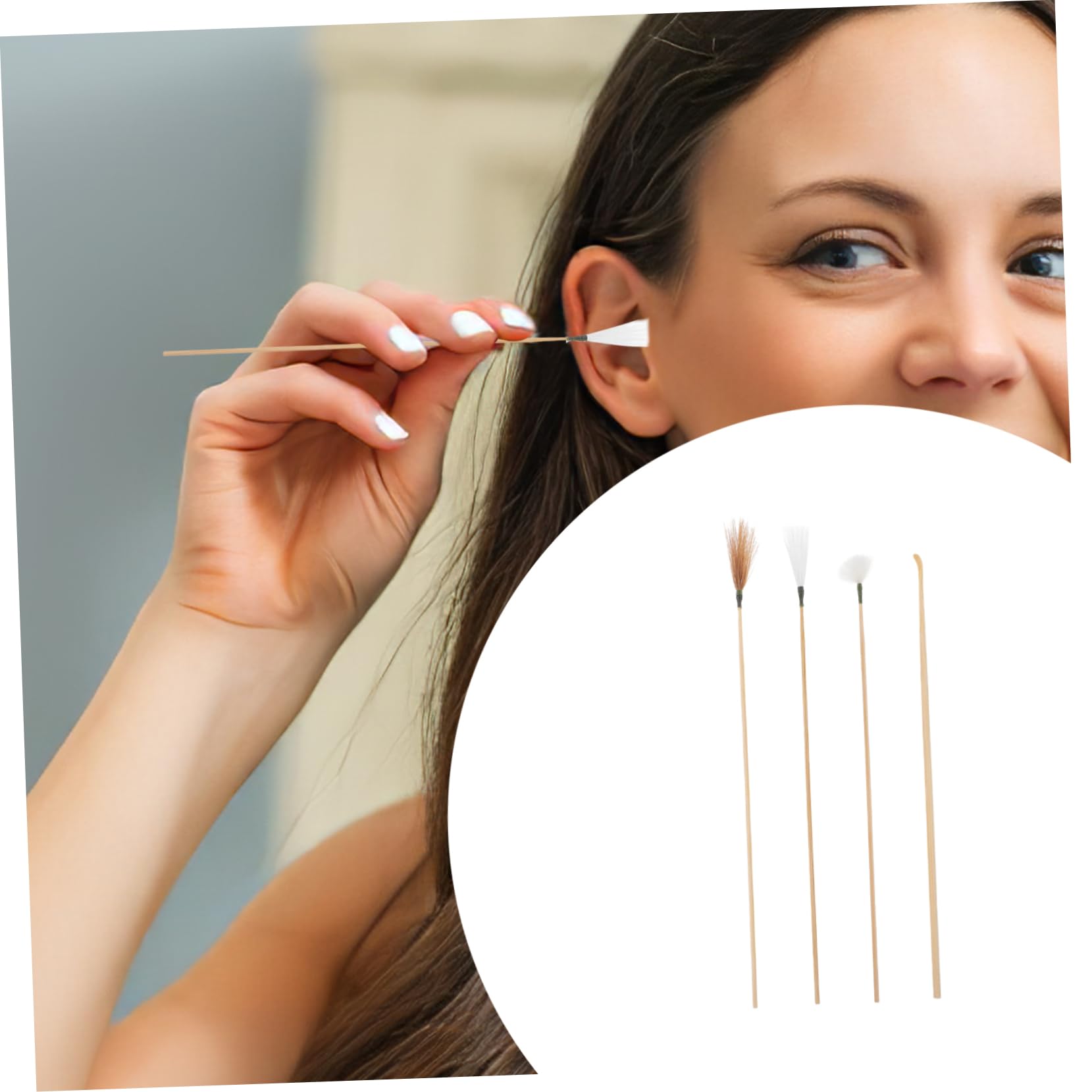 HOMOCONO Comprehensive Ear Cleaning 5pc Earwax Removal Tools for Home Use Includes Ear Wax Scoop