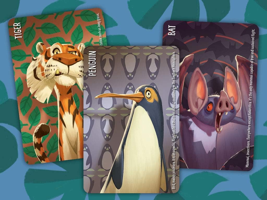 Horrible Guild Similo Wild Animals: A Fast-Playing Family Card Game - Guess the Secret Wild Animal Character, 1 Player is the Clue Giver & Others Must Guess the Character, 2-8 Players, Ages 8+, 20 m
