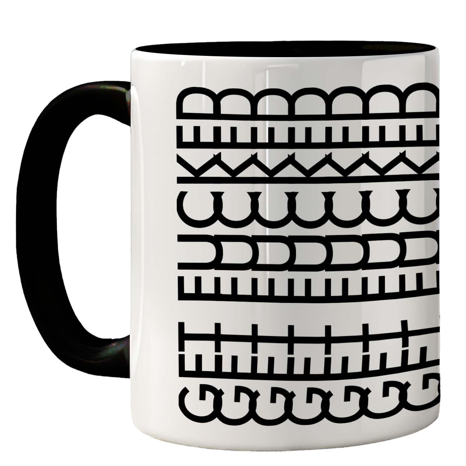 Funny Mug for Men Women - Get F*cked - Rude Sarcastic Slogan Gifts for Work Colleagues, Crude Fun Novelty Joke Gag Gift Humour Birthday Friends, 11oz Black Ceramic Premium Mugs Cup