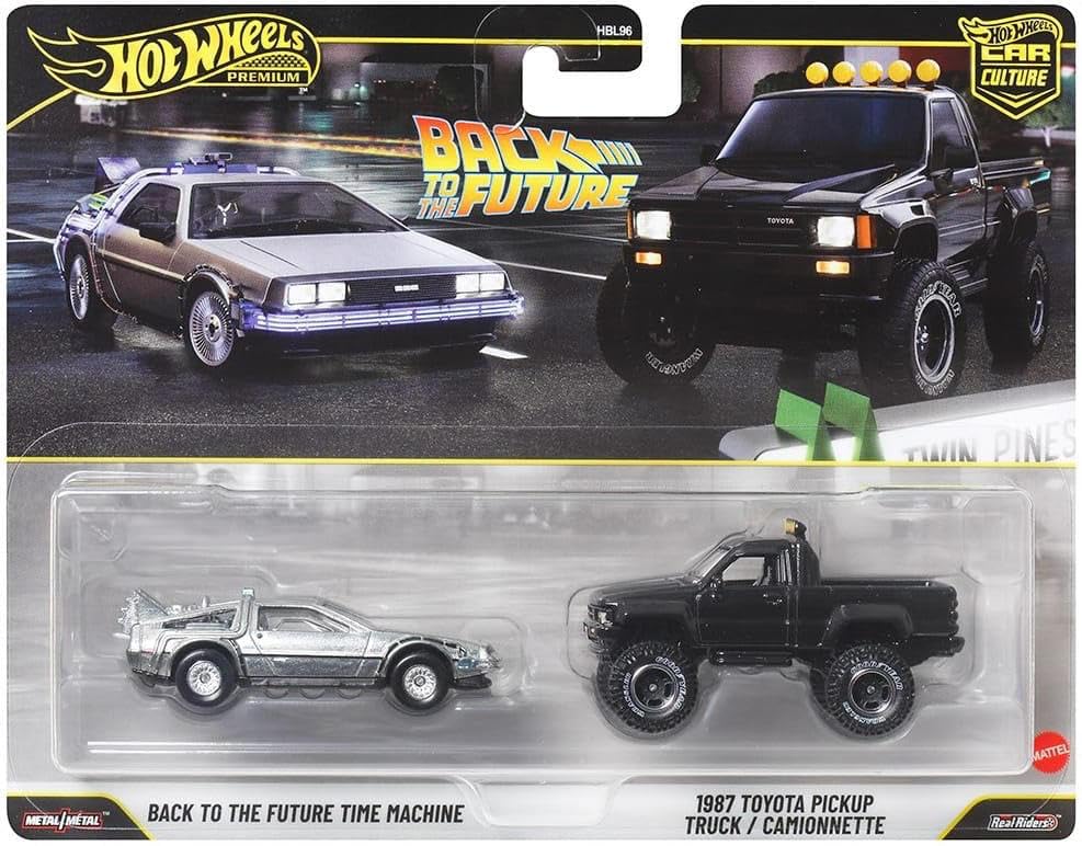 1:64 Hot Wheels Premium Car Culture 2'li Paket BACK TO THE FUTURE