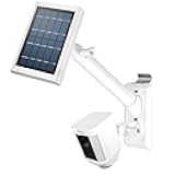 2-in-1 Vinyl Siding Clips for Ring Solar Panel Spotlight Cam Battery and Stick Up Cam Battery/Outdoor Cam Plus, Hanger Hooks Siding Mount for Ring Solar Panel (White)