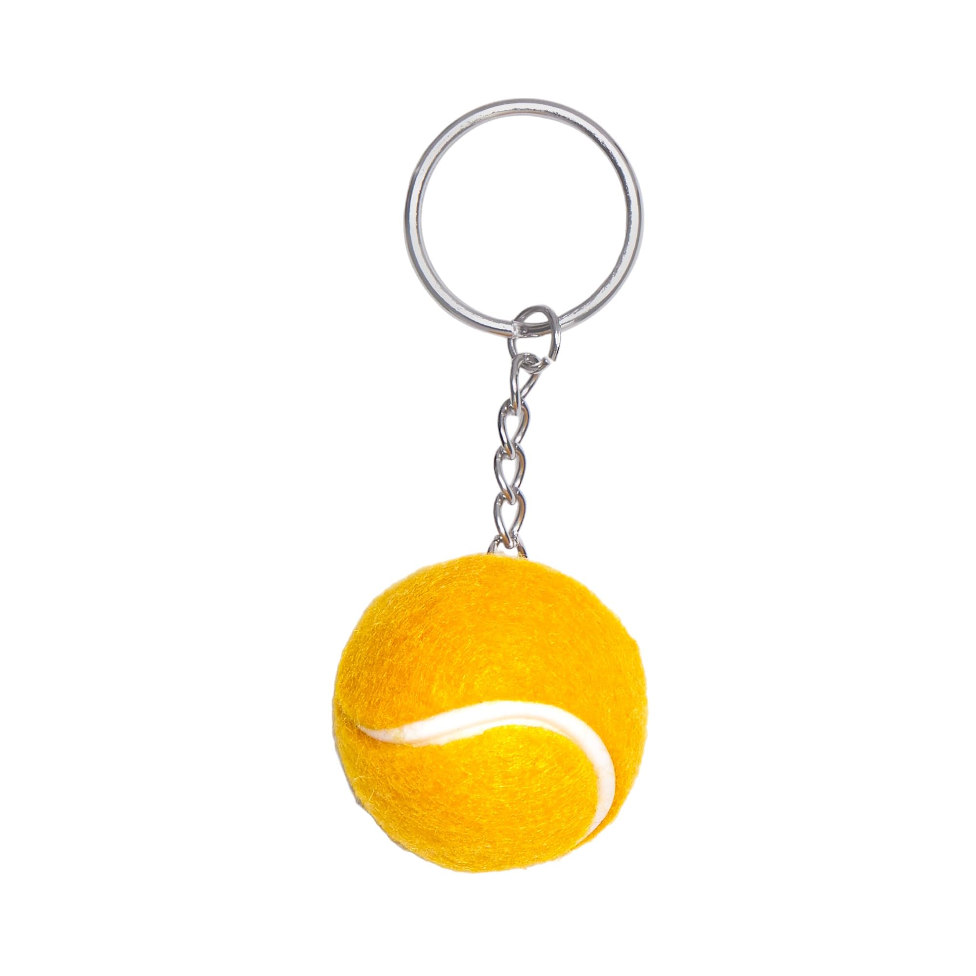 DonJordi Tennis Ball Keyring - The Gift for Tennis Players and Tennis Fans, orange, One Size