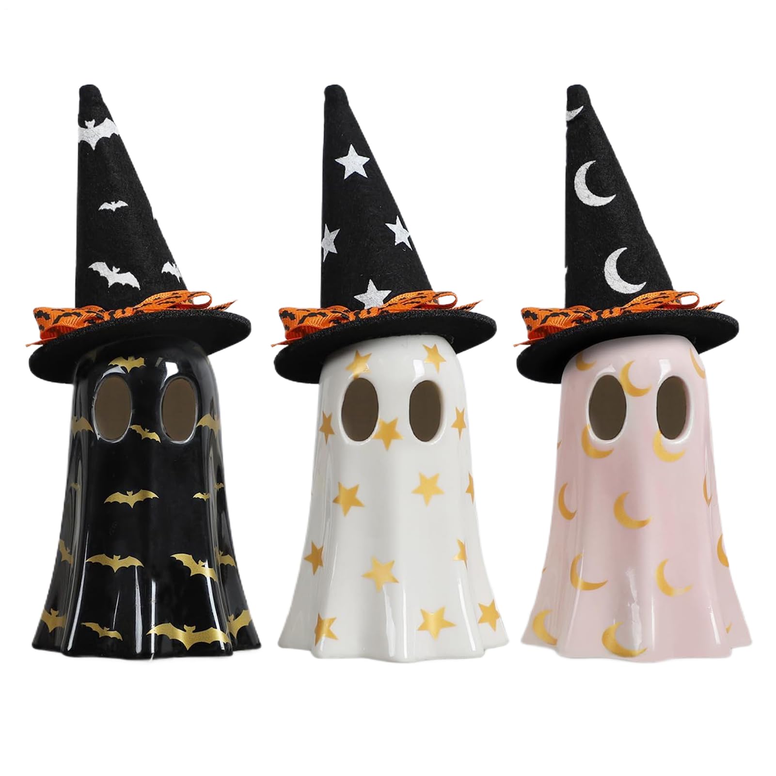 Figurines fantômes Halloween en résine pour décoration de table et bibliothèque