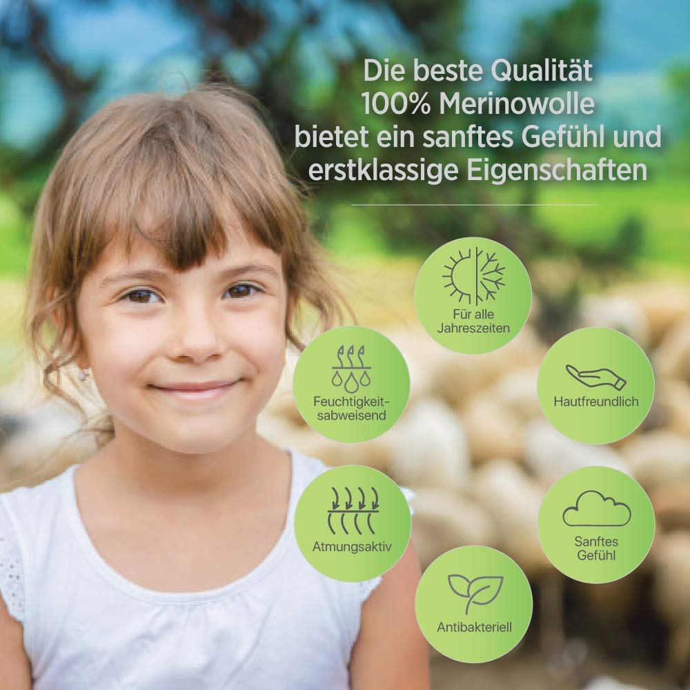 MeriWoolArt® 100% XXL Merino Wolle – 19 Micron Weiche, Dicke Wolle – Filzwolle für Trockenfilzen, Nassfilzen – DIY Decke, Baby Wolle, Armstricken – Flauschige Wolle für Stricken & Häkeln