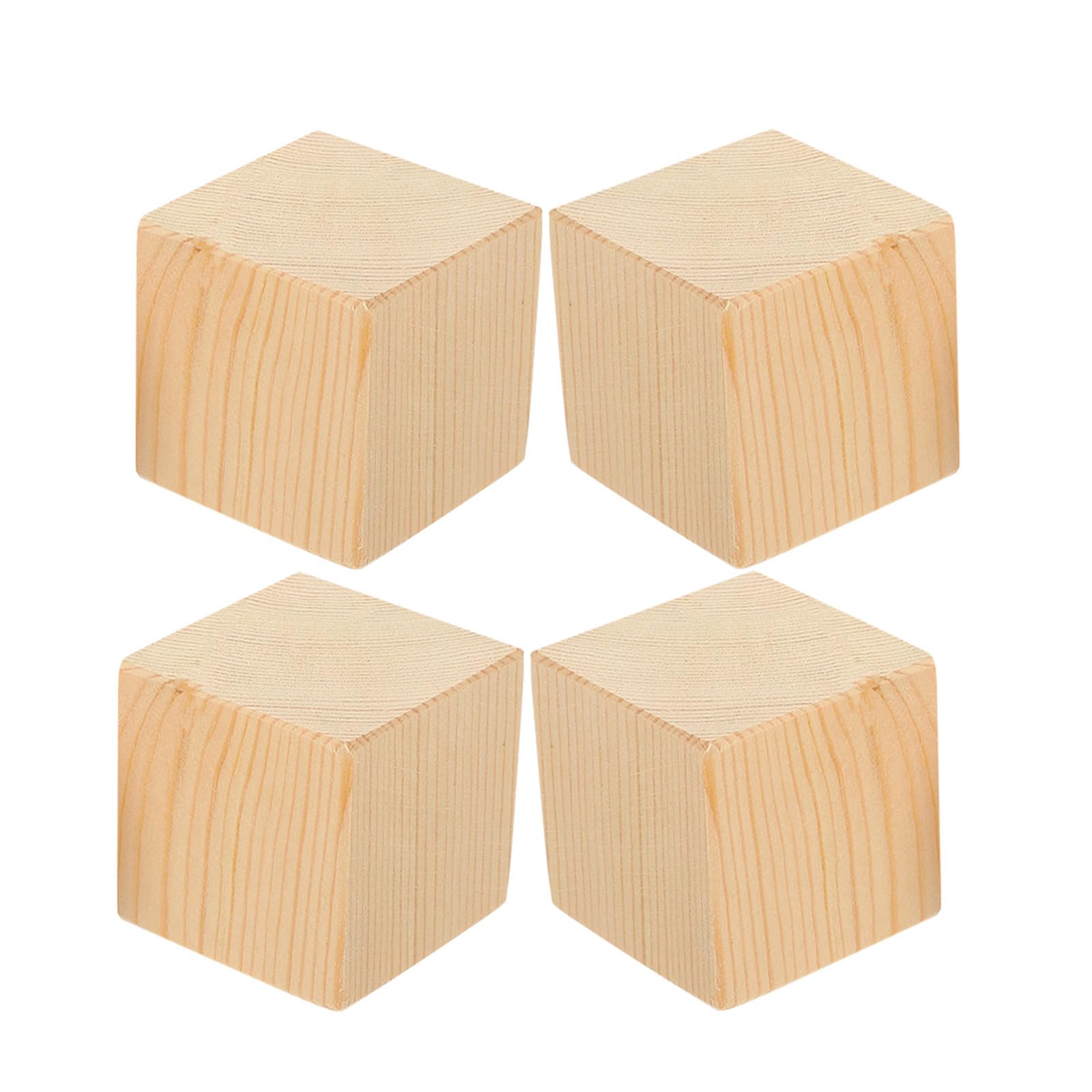 Elevadores de muebles antideslizantes de madera maciza para levantar mesas y sofás en casa
