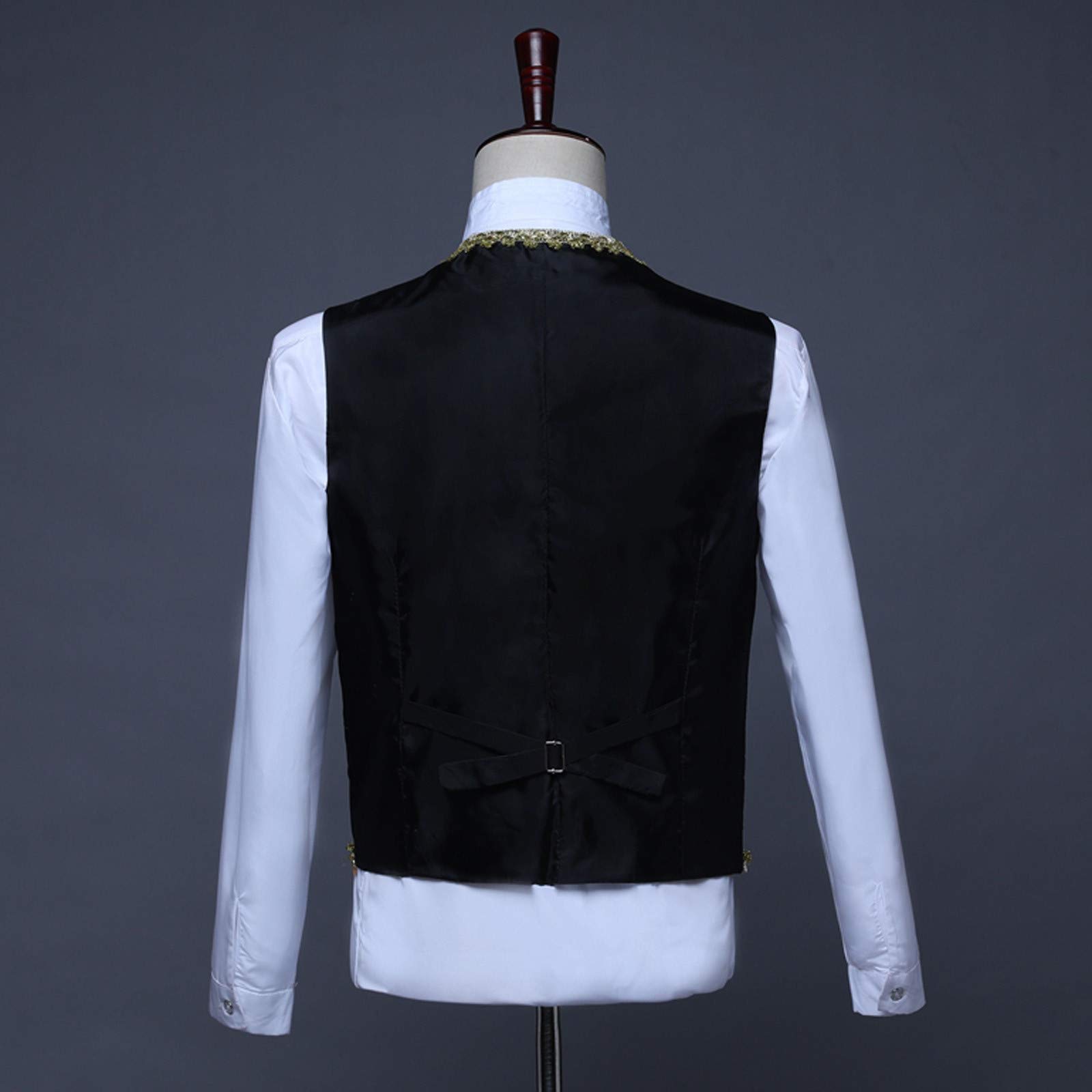 Gothic Mantel, Steampunk-Jacke Für Herren, Samt Gothic Frack Steampunk Mantel Gehrock Mittelalter Viktorianische Uniform Lange Smoking Smoking Herren Halloween Fashing Smoking Kostüm