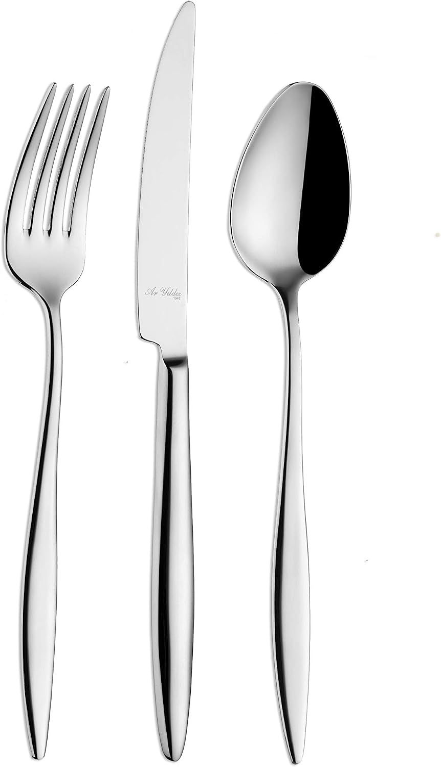 Aryıldız Elegant 84 Parça 12 Kişilik Çatal Kaşık Bıçak Takımı