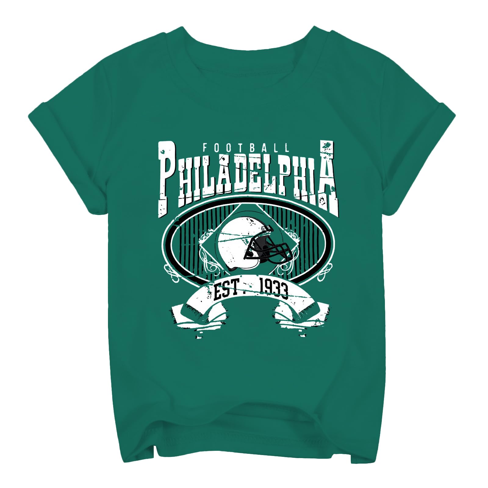 Kids Rugby Tie Dye T-Shirt Vintage Football Graphic Tee