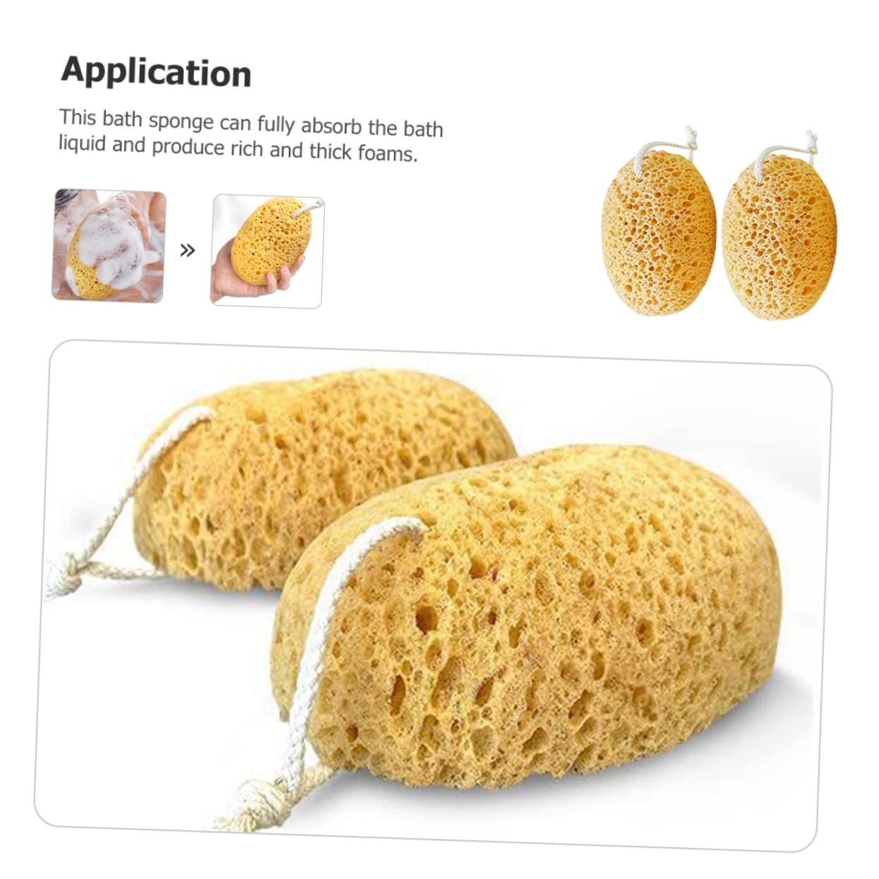 FOMIYES 6piezas Esponjas Exfoliantes De Cuerpo De Unidades Esponjas De Doble Cara Para Limpieza y Masaje Para Baños y Cuidado Piel