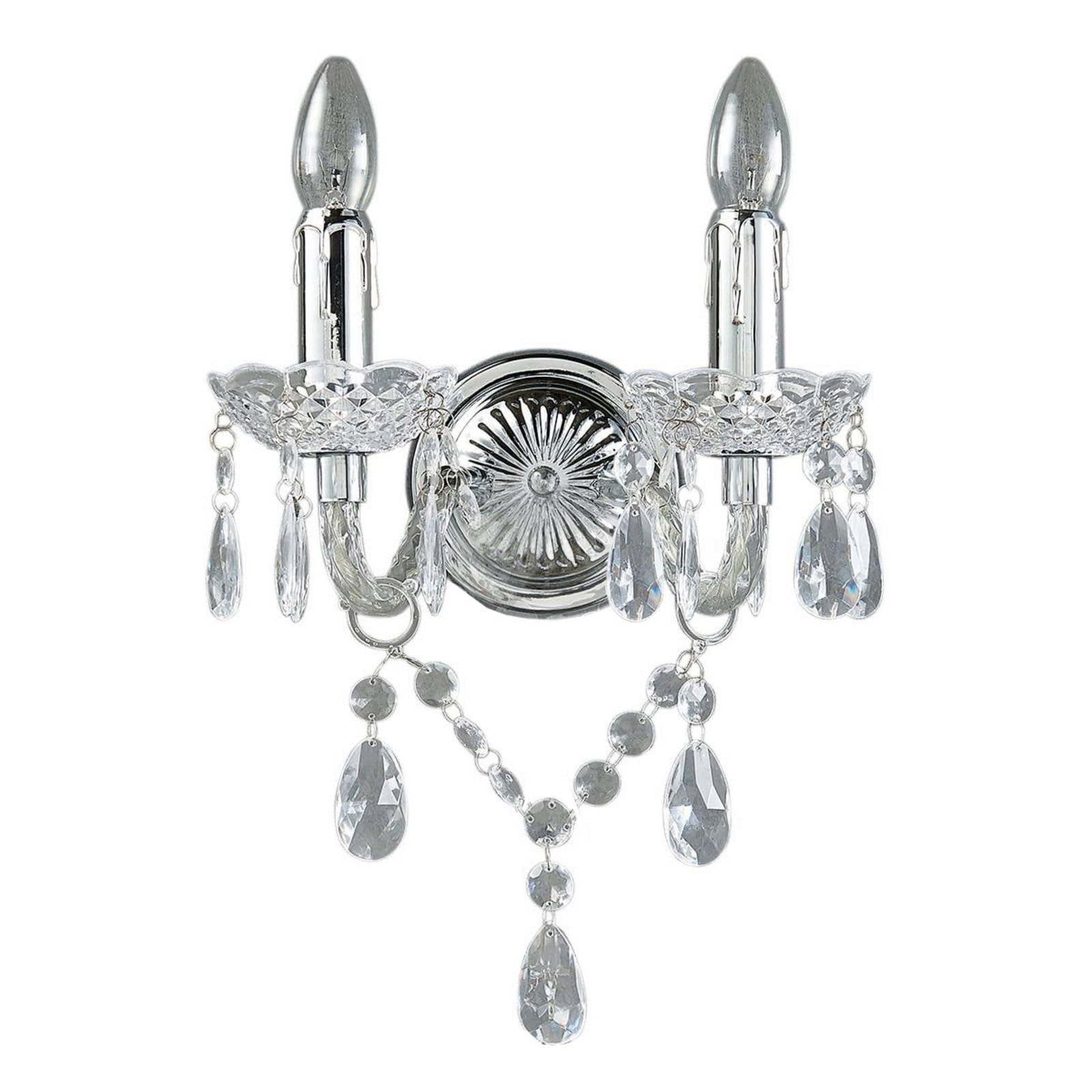 Lampenwelt Light Wall 'Merida' Dimmable (Antique, Vintage) In Clear For E.g. Living Room & Dining Room (2 Sources, E14) From Lindby | Wall Ing, Wall Lamp