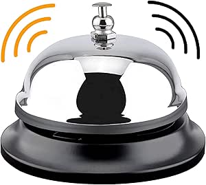 Call Bell Stainless Steel Reception Bell Desk Service Counter Top Bell ...
