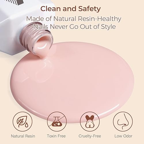 Vista 112 de AILLSA - Esmalte de uñas en gel pastel macaron, verde menta, colores brillantes de verano, algodón de azúcar, gel UV semipermanente, manicura