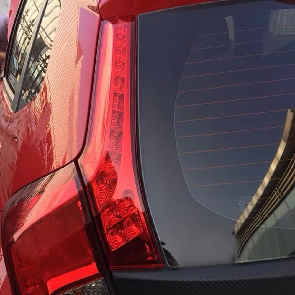 iJDMTOY Red Lens LED Rear Side Pillar Tail/Brake Lamps Compatible With 2015-20 Honda FIT, OEM Replacement Powered by 14 Pieces of High Power SMD LED Lights