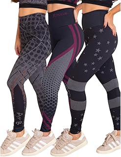 Kit com 3 Calças Legging Mescla Sublimadas