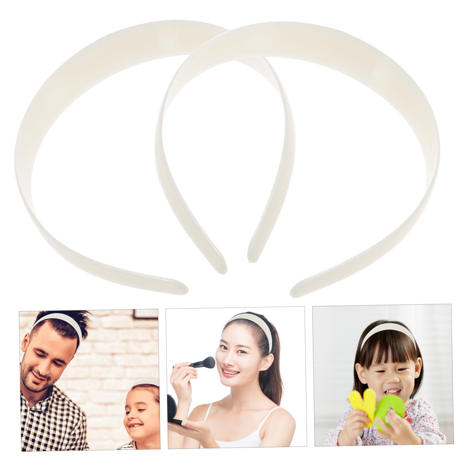 50piezas Diademas Elásticas Sin Dientes Accesorios Cabello Diademas De Plástico